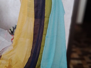 Шарфы, платки разные-красивые,нарядные!Палантин ажурное-синий с белым! foto 7