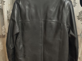 Кожаная куртка-дубленка со съемным мехом foto 3
