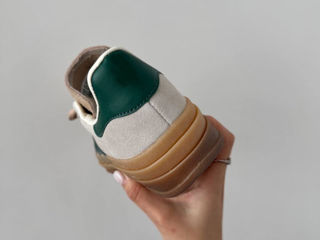 Adidas Gazelle Bold Platform Cream Green premium foto 7