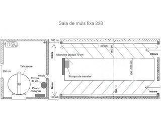 Sala de muls vaci Fixa sau Linie de muls tip (Conducta) de la 1x6 pina la 2x10 posturi foto 10