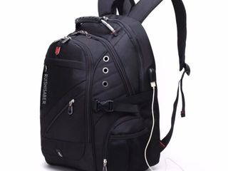 Рюкзак мужской, для ноутбука 17 дюймов, водонепроницаемый, с USB-зарядкой Ruishisaber (Swissgear) foto 4