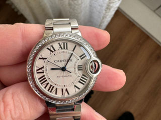 Женские часы Cartier Ballon Bleu с бриллиантами фото 1
