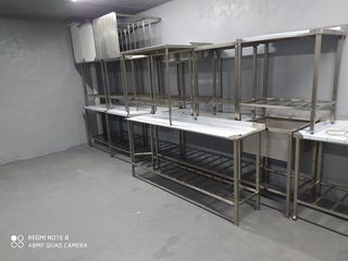 Utilaj din inox alimentar mese, spalatorii,rafturi, polite ,hote, foto 2