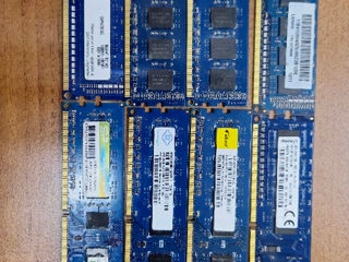 RAM DDR3 4Gb Samsung, Hynix,Micron,Kingston,..1333-1600 MHz -70 Lei bucata foto 2