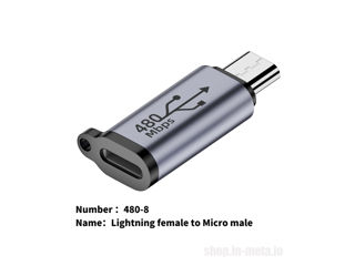 Adapter. Micro USB, female, male, USB-C, Lightning, Mini USB. foto 7