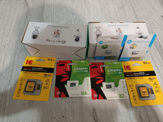 Micro-Sd 32Gb, 64Gb Kodak, HP, Kingston.
