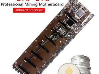 ID-171: 8 PCI Mining B75-BTC Motherboard LGA 1155 DDR3 16G SATA3 USB3.0 - Материнская плата foto 2