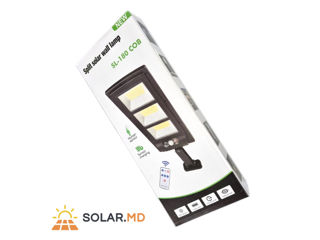 Lampă solară stradală de 36 cm cu senzor de mișcare 3 LED COB foto 3