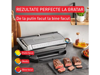 Gratar electric TEFAL OptiGrill+ XL GC728D10, 2000W, 9 programe automate, argintiu-negru. Promo! foto 5