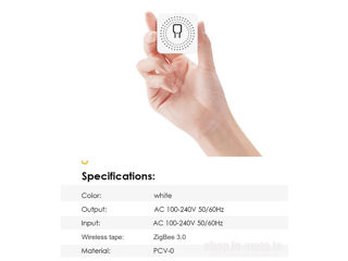 16A Zigbee Switch Module WHD08, 2 channel foto 3