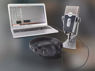 Set de producție audio: Microfon AKG Lyra USB și căști AKG K371 foto 2