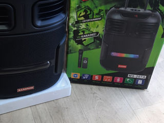 Boxa portativa cu 2 microfoane 300w  foto 4