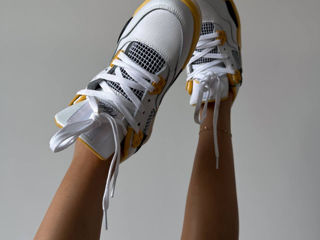Nike Air Jordan 4 Retro White/Yellow Unisex foto 8