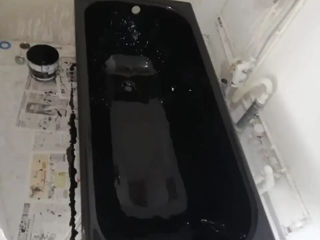 Реставрация ванн,черный жидкий акрил для ванн  Застывание 24 часа. Чёрный цвет foto 2