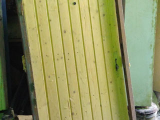 дверь правая металлическая утепленная, вагонка с 2 - мя замками (тяжелая) foto 1