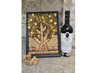 Tablou din dopuri de vin lucru manual personalizat!