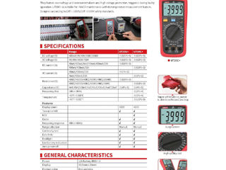 Multimeter UNI-T UT39A+ DC 1000V, AC 750V Мультиметр. foto 6