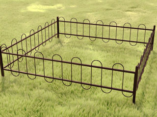 Garduri din metal la cimitir foto 19