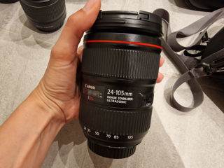 Продаётся: Обективы Canon 70-200mm  f/4L IS II USM, Canon EF 24-105mm f/4L IS II USM foto 6