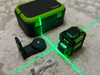 Laser Huepar HM03CG  3D 12 linii + case + acumulator + magnet + livrare gratis foto 4