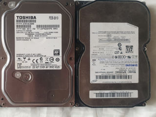 Toshiba 500GB Samsung 250GB Transcend 2TB