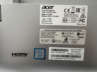 All in one Acer C24 865 seria 5000 MDL foto 3