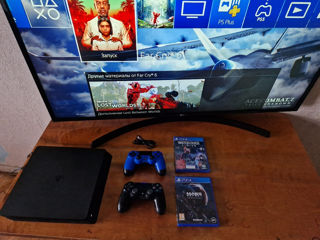 PS4 slim+игры+ джостики foto 2