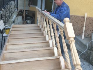 Деревянные лестницы для дома и дачи.Есть хорошие скидки! foto 2