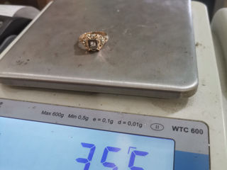 Женское золотое кольцо 750 пробы.Inel din aur 750pr. foto 10