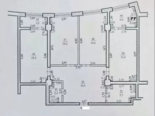 Apartament cu 3 camere, 92 m², Ciocana, Chișinău foto 3