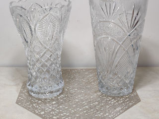 Две чешских хрустальных вазы, цена за две штуки, ручная работа, новые... foto 2