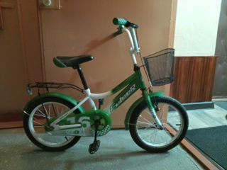 Bicicleta pentru copii culoare verde (3-7 ani) foto 2