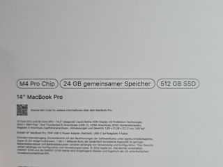 MacBook 14" Pro M4 Pro, 512gb sigilat foto 3