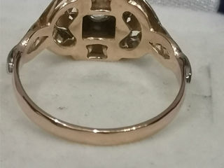 Женское золотое кольцо 750 пробы.Inel din aur 750pr. foto 7