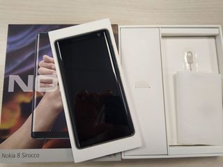 Nokia 8 Sirocco,2K P-OLED,6/128 Гб, front/back Gorilla Glass 5,NFC,Android 10, NEW. foto 3