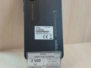 Oppo A78  8/128 gb  2500 lei