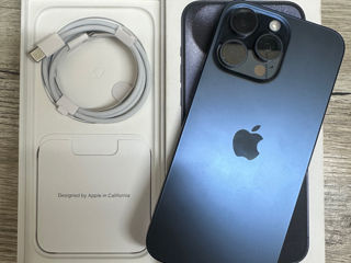 Iphone 15 ProMax 256 gb blue Titanium ca nou 97 % batery