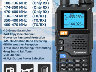 Quansheng-UV-5R-Plus-Talkie-Wal radio tel 8 km set 2 bucati foto 2