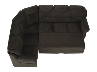 Canapea modernă extensibilă Tempo Kondela din velur foto 3