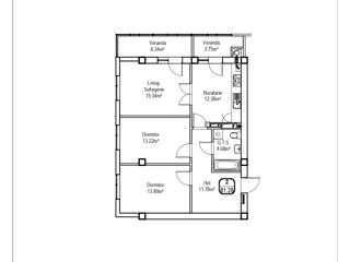 Apartament cu 3 camere,  Periferie,  Dumbrava,  Chișinău mun. foto 2