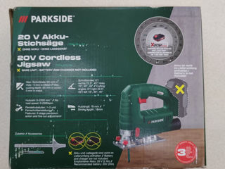 Аккумуляторный лобзик parkside psta 20-li a1 foto 2