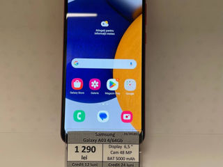 Samsung Galaxy A03 4/64Gb - 1290 lei