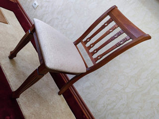 Деревянный стол с 6 роскошными стульями / Masă din lemn cu 6 scaune de lux foto 8