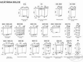 Bucatarie Ambianta Dolce Wenge (2x1.7m), livrăm gratis foto 2