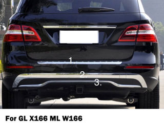 Mercedes ML W166 molding chrom bara spate foto 4