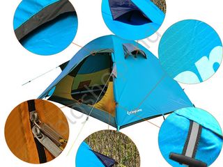 Cort KingCamp Seine KT3081 Cyan, Calitate inalta, Pret accesibil, Livrare gratuita!!! foto 2