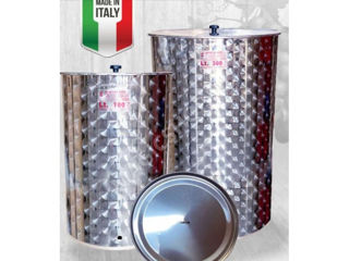 Butoaie inox, capac pneumatic 100l, 150l, 200l, 300l, 400l, 500l, 600l, 700l, 1000 l !!! foto 1