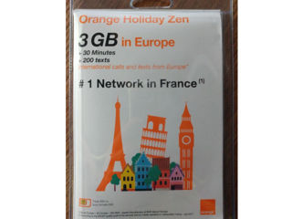 Orange Travel Sim Europe 2шт за foto 1
