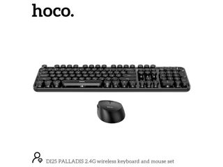 Set tastatură și mouse fără fir Hoco DI25 PALLADIS 2.4G (versiunile în engleză și rusă) foto 3