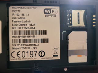 Se vinde modem 4G Huawei E5577C Orange foto 3